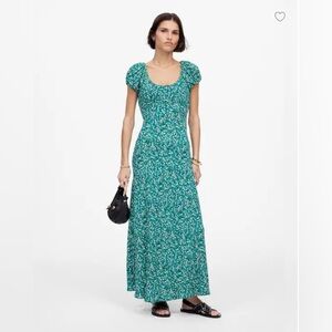 Madewell Scoop neck Ruched Dress